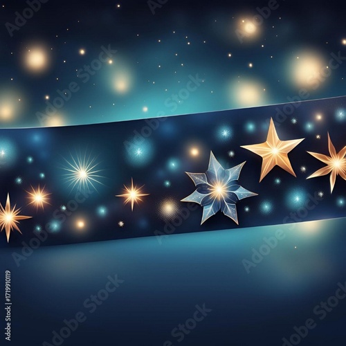 Illustration de scintillement et d'étoiles.