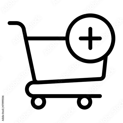 add cart line icon
