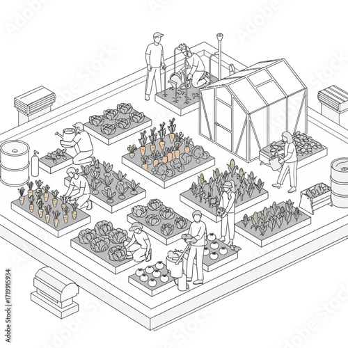 Urban Rooftop Garden Oasis A Community Effort in Sustainable Urban Agriculture and Green Living