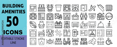 50 icon set vector art of collection of business to consumer icons