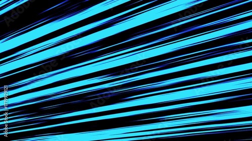 High Energy Anime Speed Lines Transition. Diagonal lines on a black background.