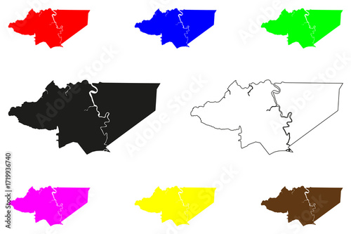 Samarahan city (Malaysia) map vector illustration, scribble sketch Samarahan map