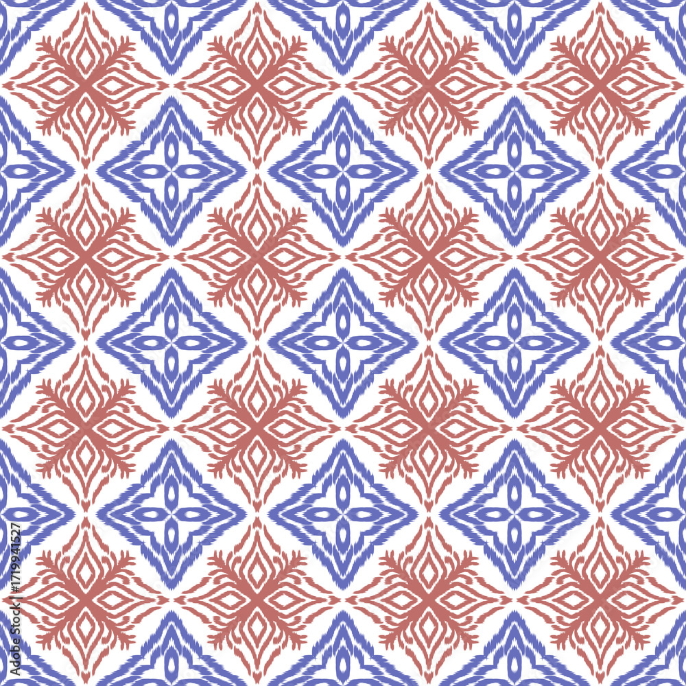 Fototapeta premium floral seamless geometric pattern