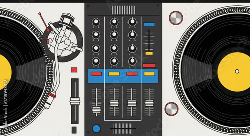vinyl record player