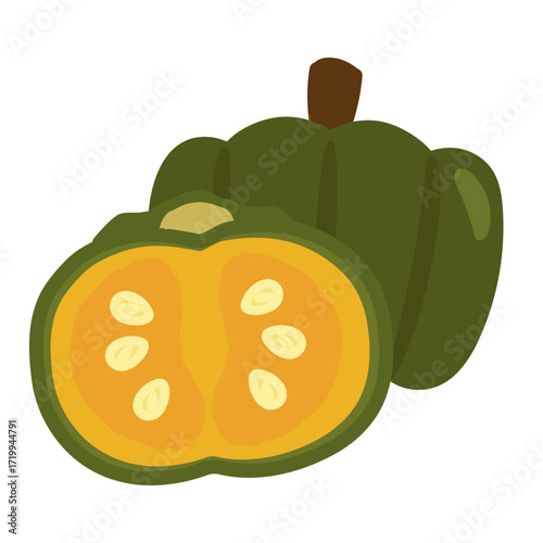 かぼちゃ　イラスト