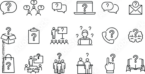 business line icons, office flat vector, corporate outline icons, minimal doodle artwork, work symbols icon, UX office vector, meeting outline set, teamwork cartoon icons, office flat UI icons, profes