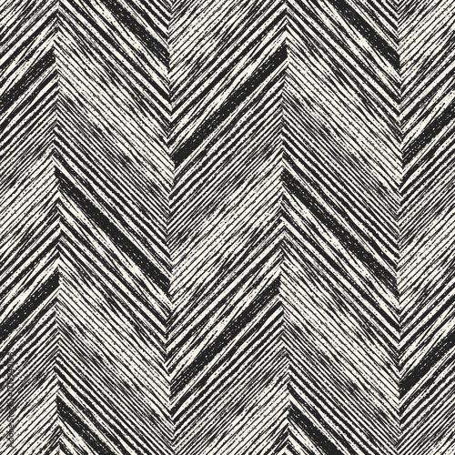 Monochrome Wood Grain Mottled Herringbone Pattern