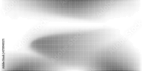 Grunge halftone gradient background. Faded grit noise texture.