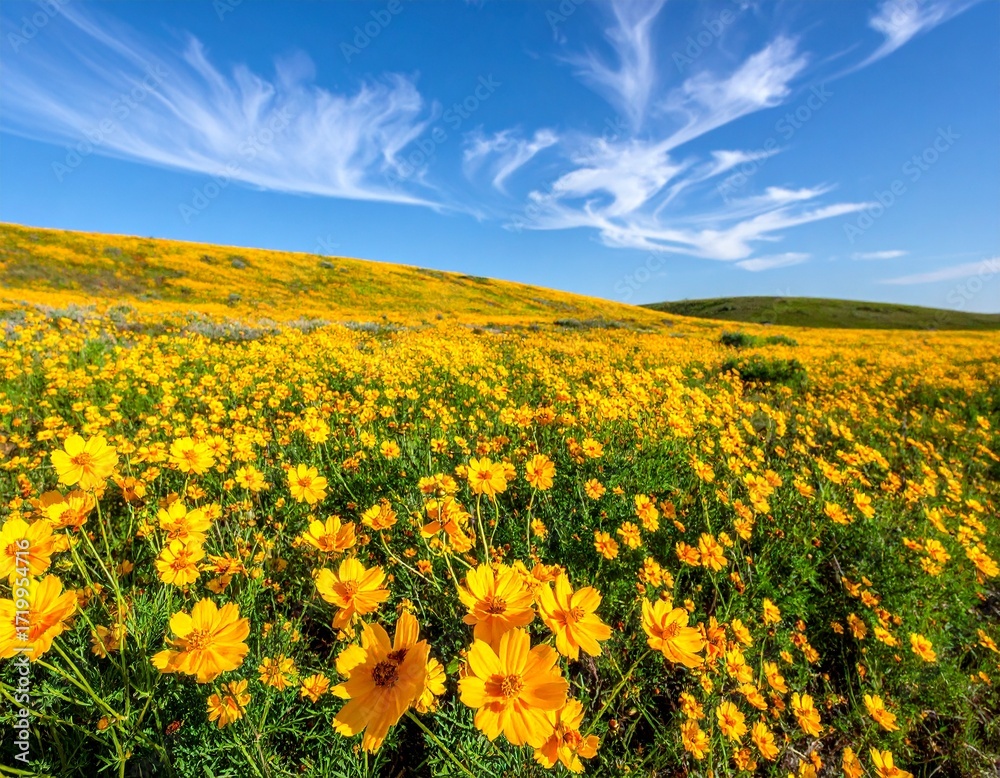 Obraz premium Beautiful Yellow Flowers in Natural Light