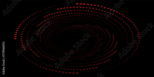 Modern abstract background. Spiral logo icon or design element. Black dots vector symbol simple art good nice