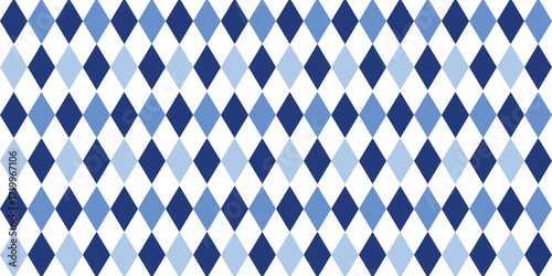 seamless geometric pattern, Seamless geometric diamond pattern in two tone blue. blue diamond checkerboard, chessboard seamless Repeat seamless pattern design for fabric printing or background