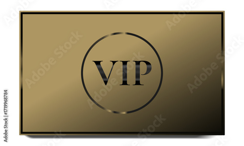 An elite VIP card in a dark shade with a gradient effect. The design is luxurious. Vector graphics