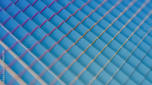 translucent glass prisms or blocks arranged in an intricate geometric pattern, with subtle light refractions, ideal for technology and data themes. 4K loop