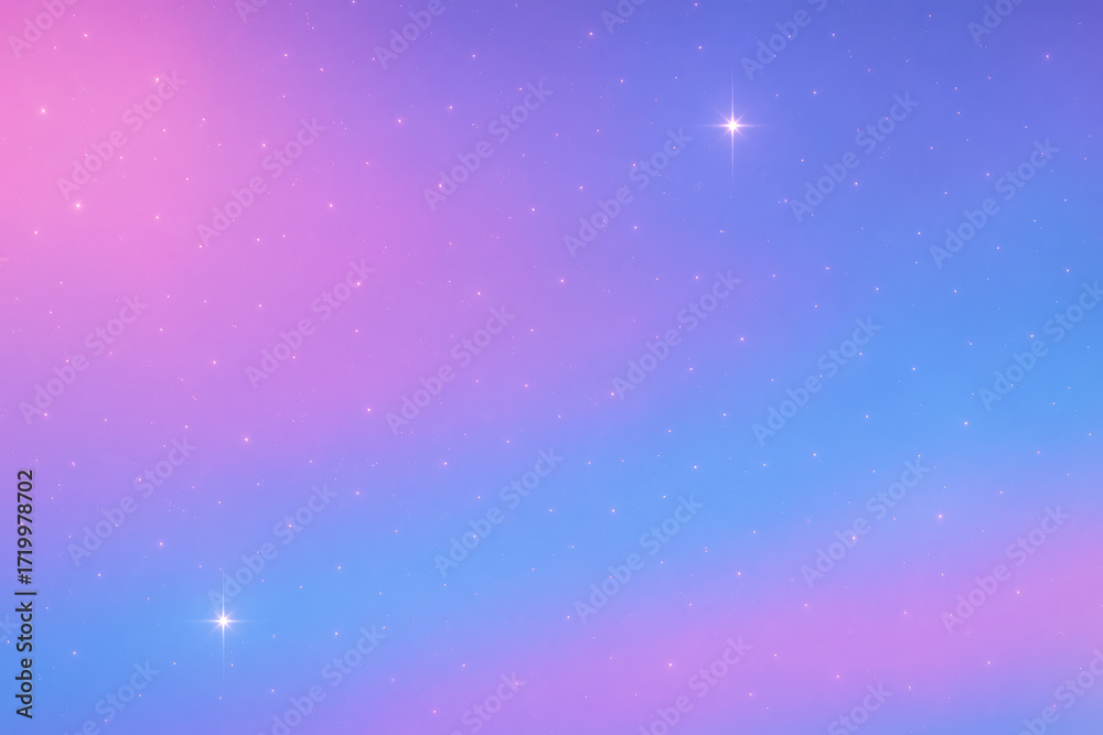 Obraz premium Soft glittering gradient background with pink purple and blue hues sparkles