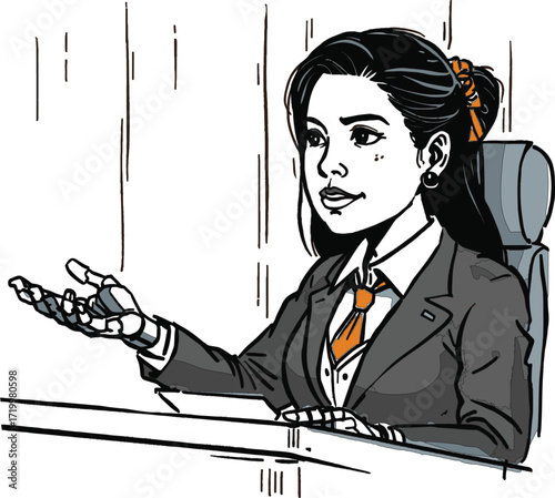 A diverse set of vector illustrations showing robots in creative, caregiving, coding, farming, and transport roles. EPS-ready line art for education, innovation, and future lifestyle themes.