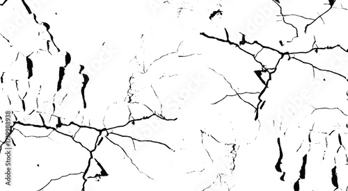 Black and white grunge urban texture vector with copy space. Abstract illustration surface dust and rough dirty wall background with empty template. Distress or dirt and damage effect concept - vector
