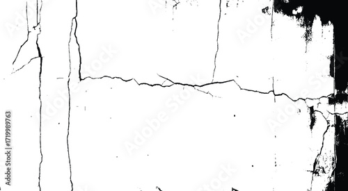 Broken and grated urban street wall construction