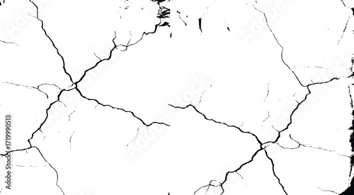 White wall with cracks