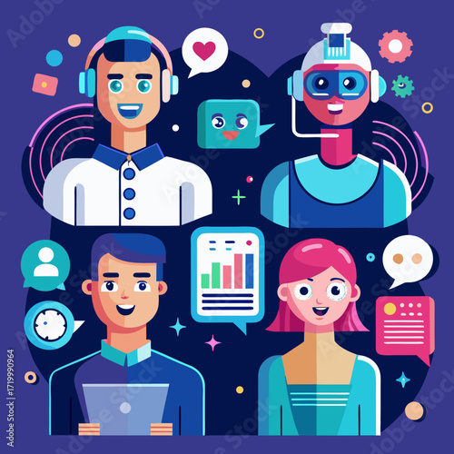 Vector illustration social network icons
