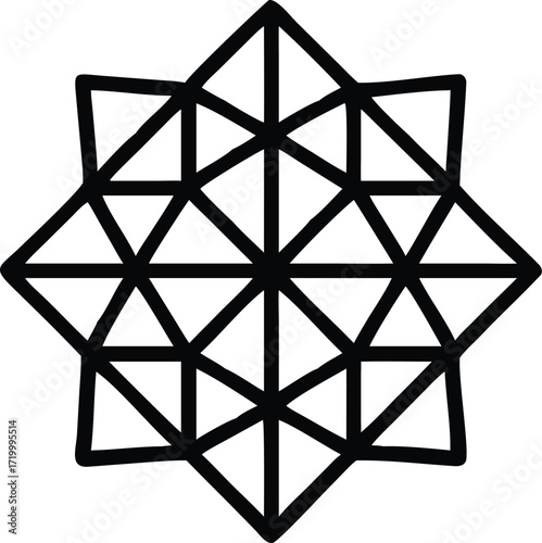 Intricate sacred geometry mandala design inspired by the flower of life featuring harmonious floral patterns and geometric precision in vibrant cmyk colors