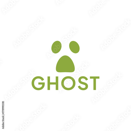 Ghost logo, icon. Ghost isolated on white background. Vector illustration