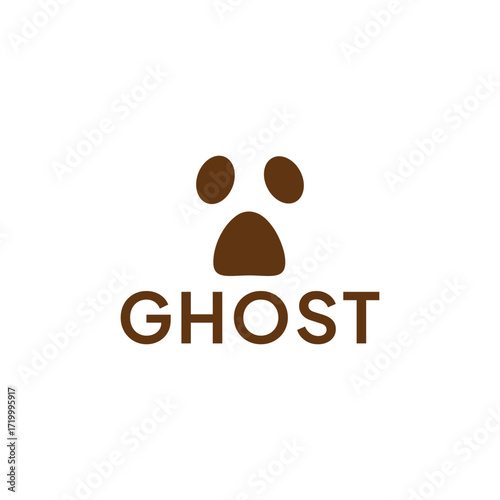 Ghost logo, icon. Ghost isolated on white background. Vector illustration