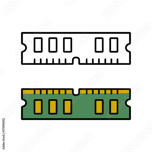 modern RAM modules designed for performance and reliability, great for tech guides and websites.