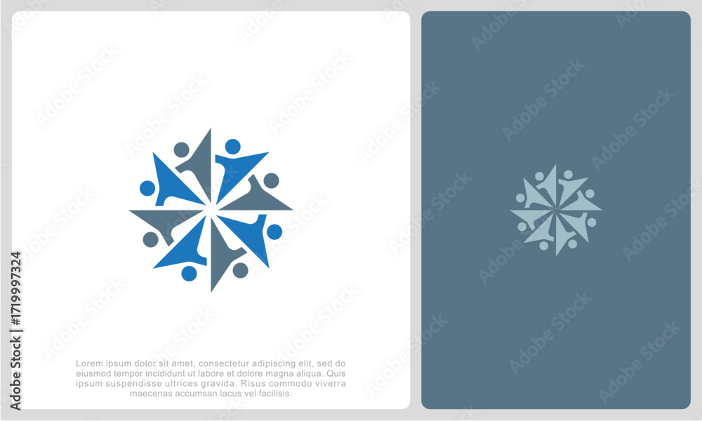 Fototapeta premium Human resources concept, target market and audience, focus group, public relations, vector icon - Vector