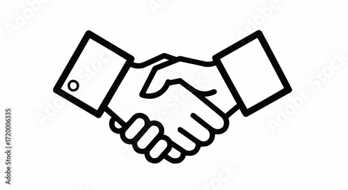 Partnership Success A Handshake Illustrating Collaboration and Agreements with Trust and Commitment in Business Deals