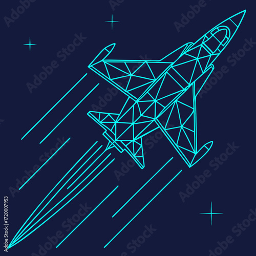 Vector illustration of a Star of David symbol concept design