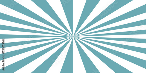 Vector sunray stripe background. Light sunburst glowing background. Sunburst pattern summer social banner. Blue rays background texture & retro sunburst background. tripes sunburst rotating motion.