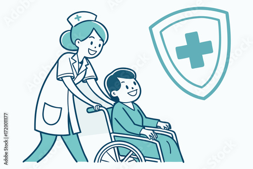 Health Support Concept Vector Illustration