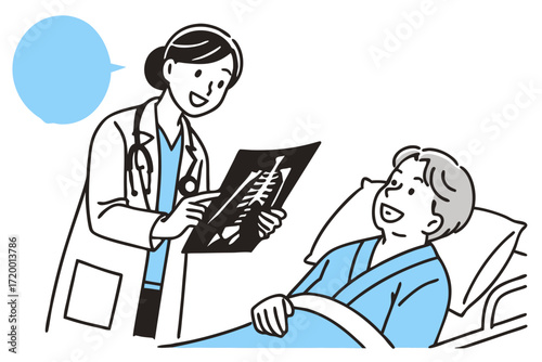 Clinical Diagnosis Vector Illustration with Flat Style