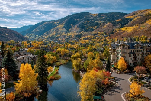 Avon, Colorado: A Scenic Autumn Retreat in Eagle County with Golden Mountain Views