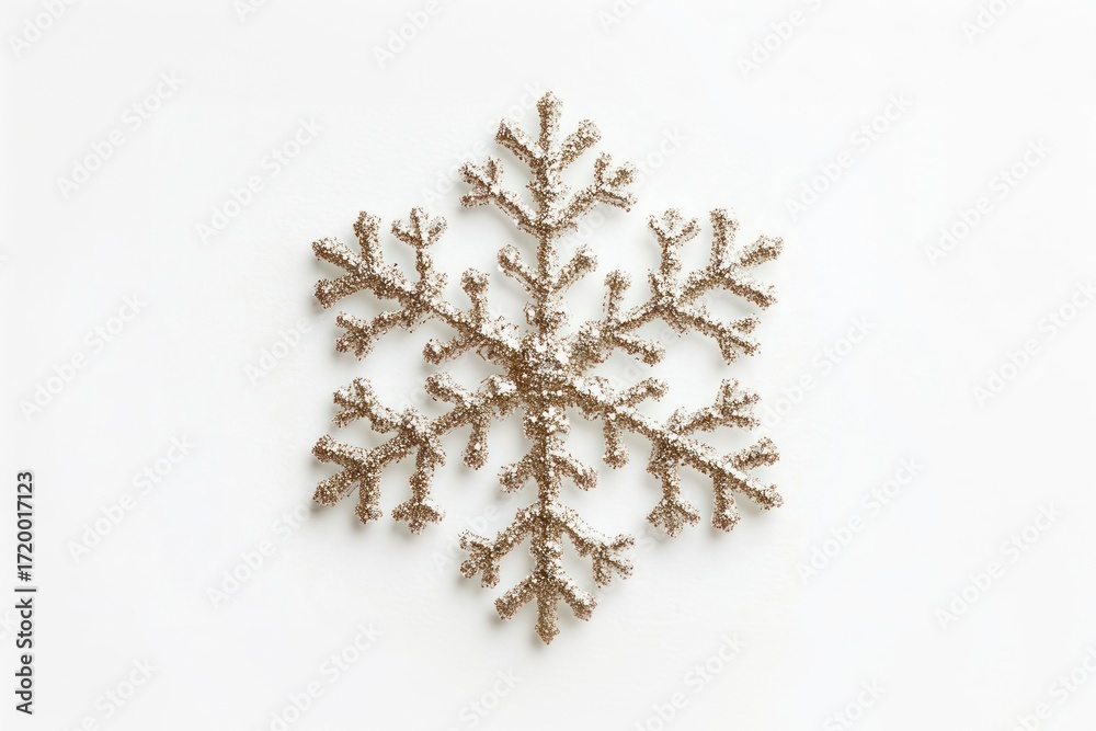 Fototapeta premium A snowflake ornament accessories chandelier decoration.