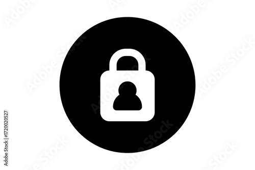 Security icon as antivirus protection - ideal for businesses and social networks information technology