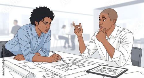 Diverse Couple Enjoying Coffee Break at Home