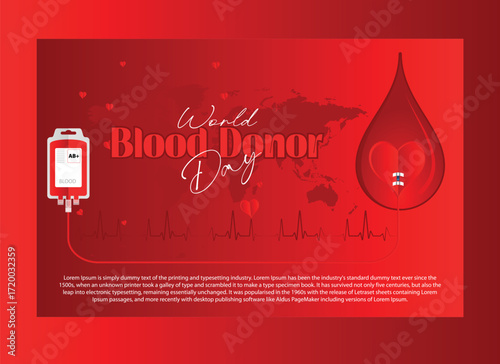 World Blood Donor Day Vector Background