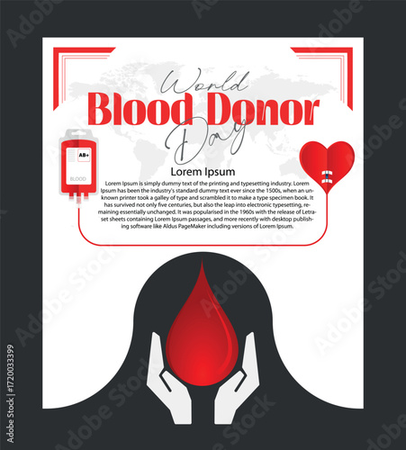 World Blood Donor Day Vector Background