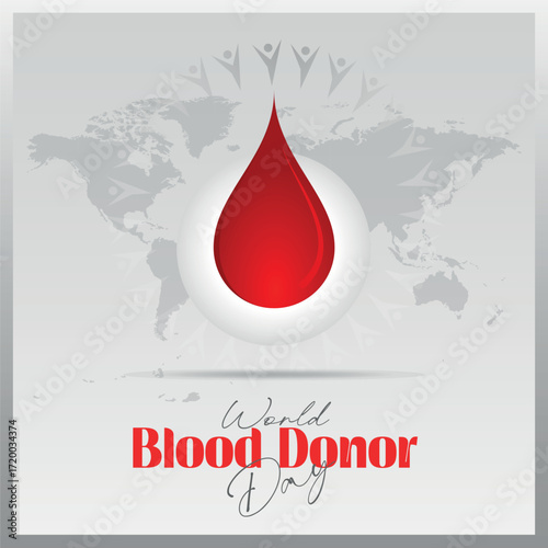 World Blood Donor Day Vector Background