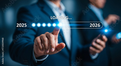 2025 to 2026 Loading Progress Business Concept