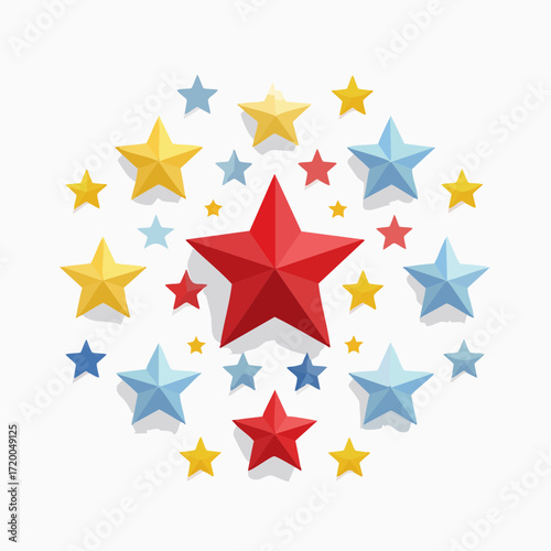 Hintergrund bunte Sterne