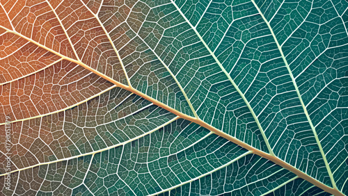 Intricate leaf vein pattern creates stunning nature-inspired textures for modern designs, evoking organic growth and natural beauty