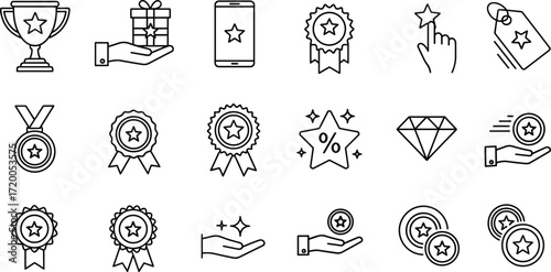 Award Winning Achievement Icons Premium Quality Vector Graphics