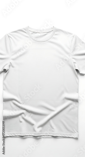Clean White T shirt Mockup for Branding and Apparel Design