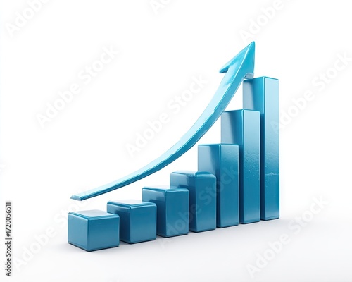 Rising bar graph illustration Free Download Rising bar graph illustration - GFXLoad