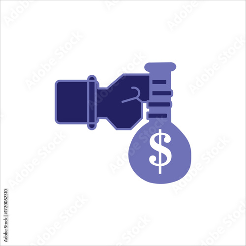 commission icons. simple colored vector illustration