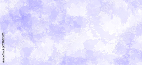 The image displays an abstract backdrop filled with light blue and white hues, creating a watercolor effect with diverse shapes suggesting clouds or a dreamy, ethereal sky