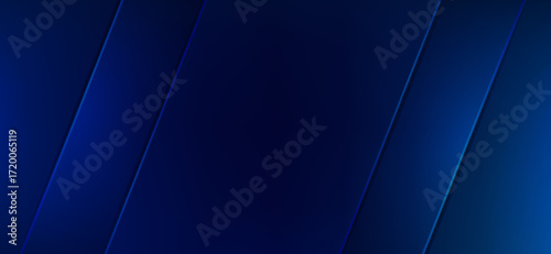 Deep blue geometric layers create a visually striking abstract background with subtle gradients and diagonal lines, perfect for modern designs and presentations
