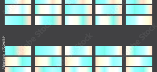 This abstract background presents rectangular patterns with gradients blending from light blue to cream over a dark gray backdrop, providing a modern and serene aesthetic